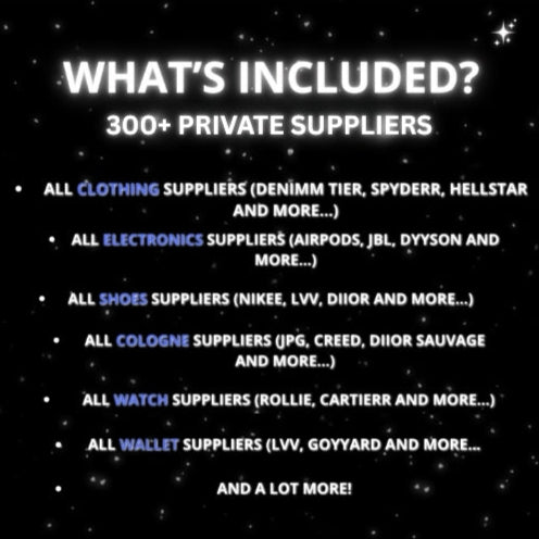 ALL SUPPLIERS BUNDLE (PASSING)