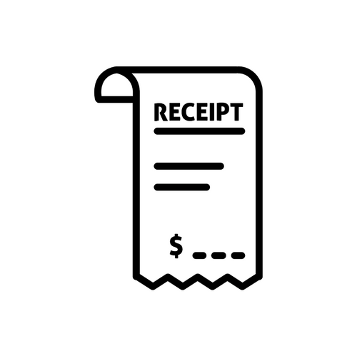 RECEIPTS VENDOR (500+ RECEIPTS)