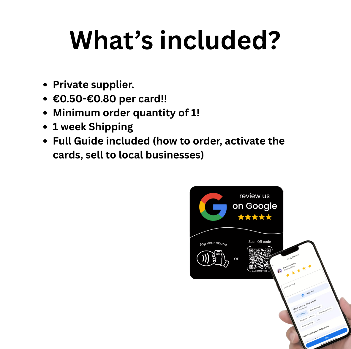 NFC Review Card Supplier + Full Guide